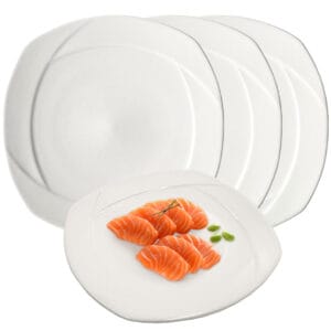 Plato Extendido Trinche Cuadrado De 24cm Luciana 36 Piezas