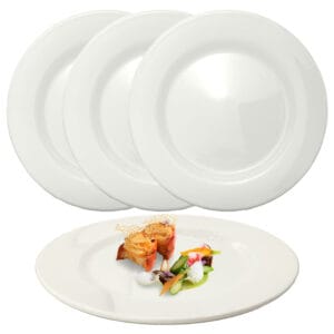 10 Platos Extendidos Trinche Redondos De 27cm De Diámetro