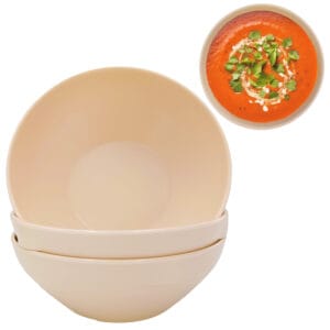 Tazón Grande Melamina 800ml 16.5 Cm Caja De 36 Piezas